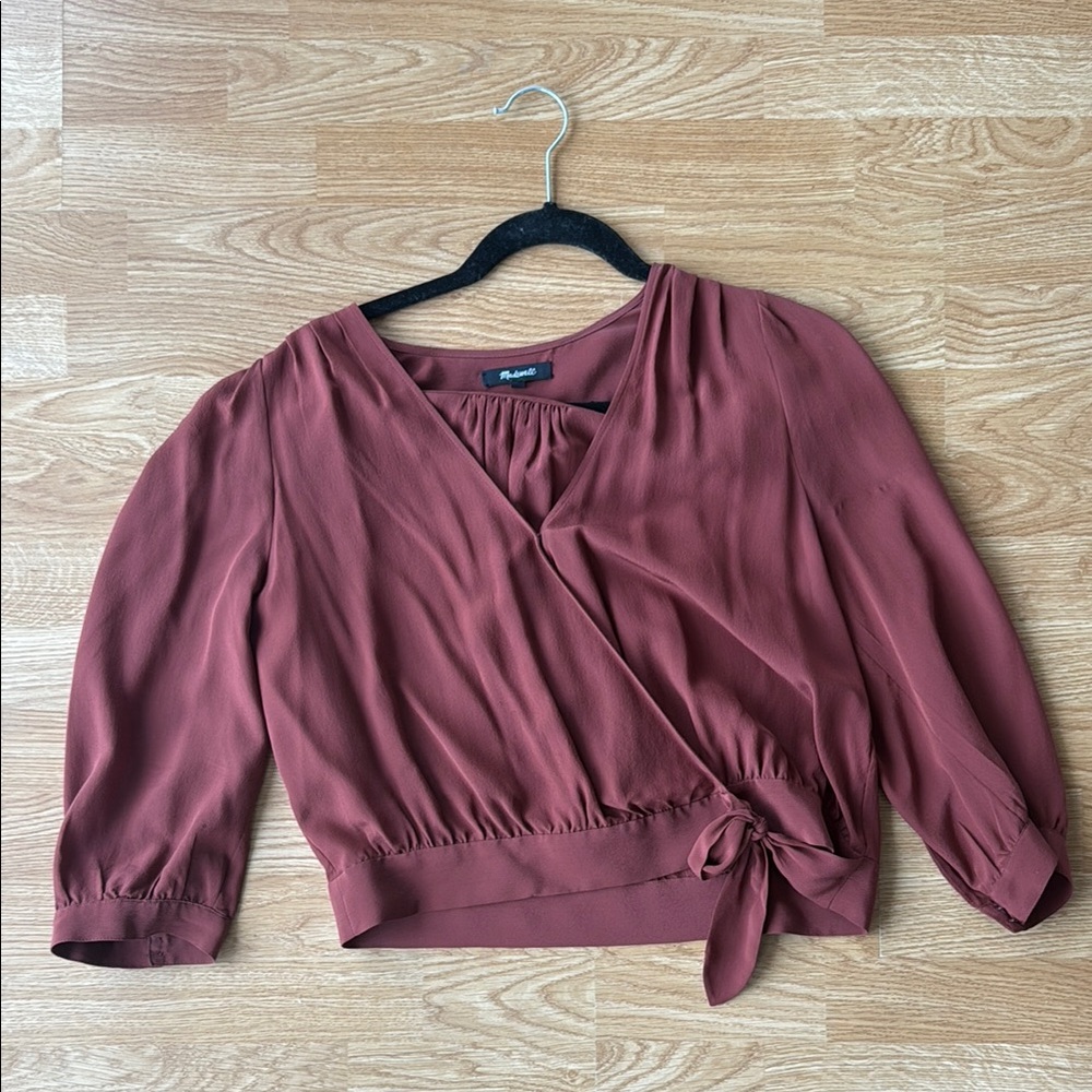 Madewell 100% silk blouse